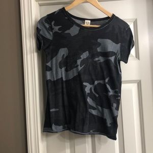 Free People camo tshirt